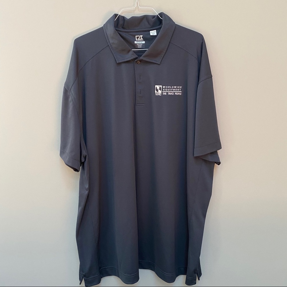 Cutter & Buck CB Dry-Tec Dark Grey Golf Shirt 4XT